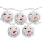 10ct. White Snowman Paper Lantern Christmas Light Set